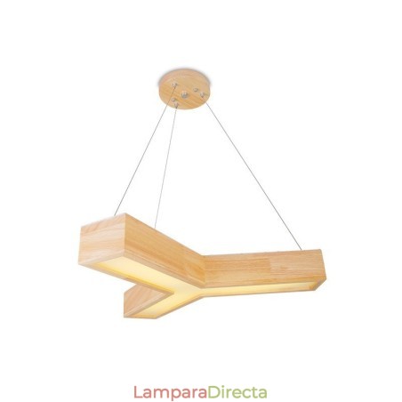 Lámpara colgante triangular moderna de madera Lámpara colgante triangular moderna de madera
