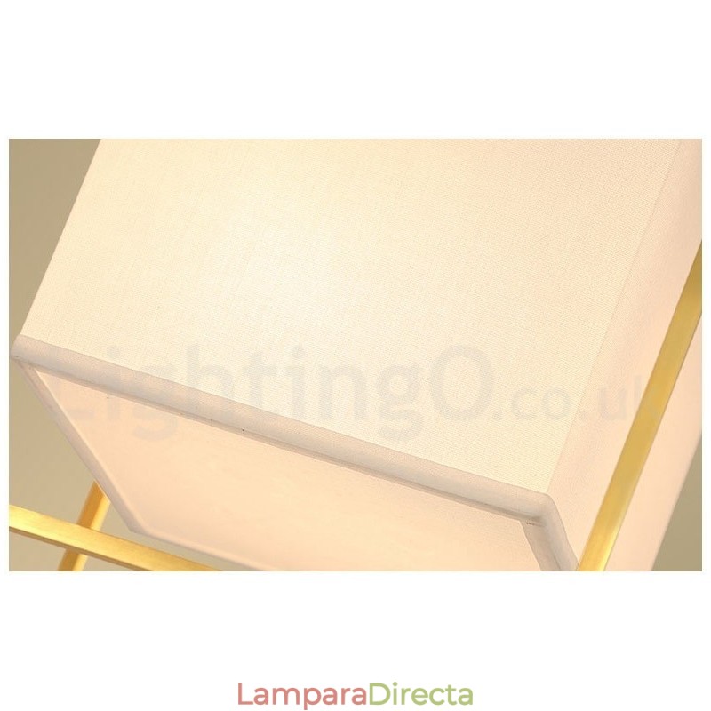Lámpara colgante de latón puro, sencilla, rústica, retro, vintage, con pantalla de tela