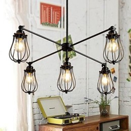 Lámpara de araña estilo mini moderna contemporánea de metal