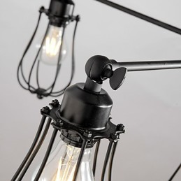 Lámpara de araña estilo mini moderna contemporánea de metal