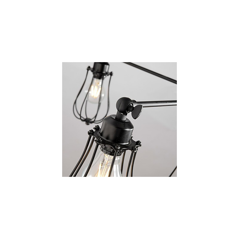 Lámpara de araña estilo mini moderna contemporánea de metal