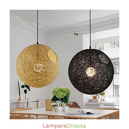 Lámpara de ratán estilo pastoral, estilo rural, moderna y sencilla, con bola de cáñamo. Lámpara de ratán estilo pastoral, estilo rural, moderna y sencilla, con bola de cáñamo.