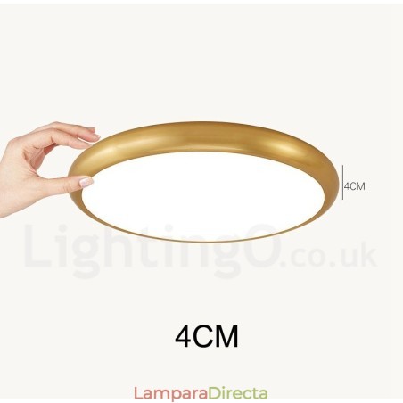 Lámpara de techo empotrada de latón, ultrafina, regulable, moderna y contemporánea, de estilo nórdico, con pantalla acrílica. También se puede usar como aplique de pared. Lámpara de techo empotrada de latón, ultrafina, regulable, moderna y contemporánea, de estilo nórdico, con pantalla acrílica. También se puede usar como aplique de pared.