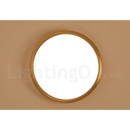 Lámpara de techo empotrada de latón, ultrafina, regulable, moderna y contemporánea, de estilo nórdico, con pantalla acrílica. También se puede usar como aplique de pared.