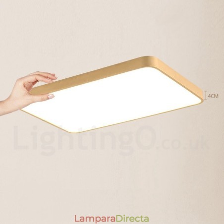 Lámpara de techo empotrada de latón, ultrafina, rectangular, regulable, moderna, contemporánea, de estilo nórdico, con pantalla acrílica. También se puede usar como aplique de pared. Lámpara de techo empotrada de latón, ultrafina, rectangular, regulable, moderna, contemporánea, de estilo nórdico, con pantalla acrílica. También se puede usar como aplique de pared.