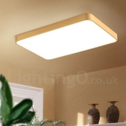 Lámpara de techo empotrada de latón, ultrafina, rectangular, regulable, moderna, contemporánea, de estilo nórdico, con pantalla acrílica. También se puede usar como aplique de pared.
