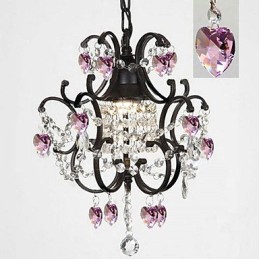 Lámpara de araña de metal con pintura de cristal clásica tradicional