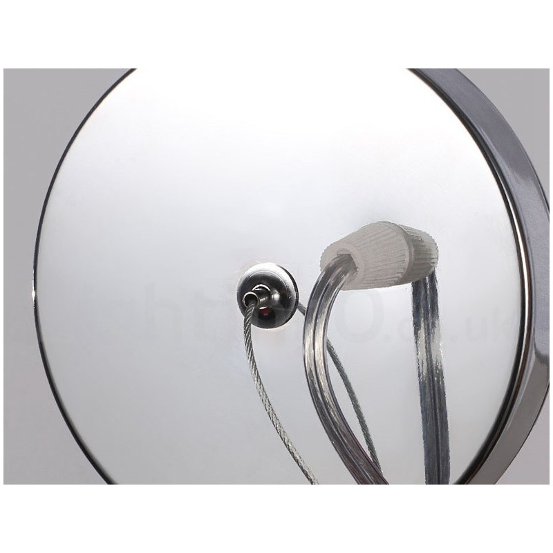 Lámpara colgante de diseño con borlas de aluminio en color plata
