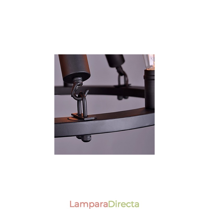 Lámpara colgante de cuerda vintage para loft, lámpara industrial creativa, decoración de estilo americano