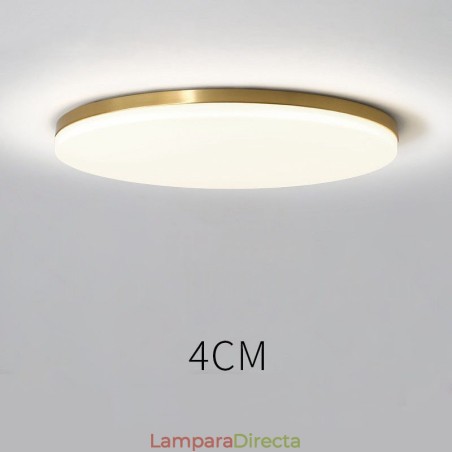 Lámpara de techo empotrada de estilo nórdico moderno, contemporáneo, ultrafina y redonda, regulable, de latón, con pantalla acrílica. También se puede usar como luz de pared. Lámpara de techo empotrada de estilo nórdico moderno, contemporáneo, ultrafina y redonda, regulable, de latón, con pantalla acrílica. También se puede usar como luz de pared.