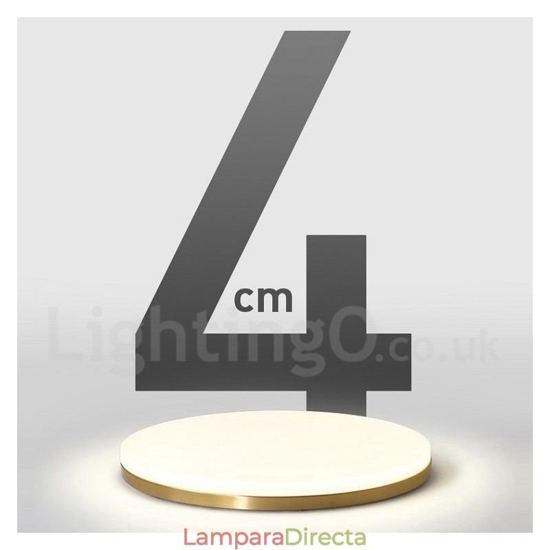 Lámpara de techo empotrada de estilo nórdico moderno, contemporáneo, ultrafina y redonda, regulable, de latón, con pantalla acrílica. También se puede usar como luz de pared.