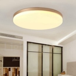 Lámpara de techo empotrada de estilo nórdico contemporáneo, moderna, regulable y redonda, ultrafina, con pantalla acrílica. También se puede usar como aplique de pared.