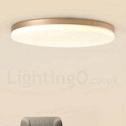 Lámpara de techo empotrada de estilo nórdico contemporáneo, moderna, regulable y redonda, ultrafina, con pantalla acrílica. También se puede usar como aplique de pared.