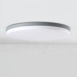 Lámpara de techo empotrada de estilo nórdico contemporáneo, moderna, regulable y redonda, ultrafina, con pantalla acrílica. También se puede usar como aplique de pared.