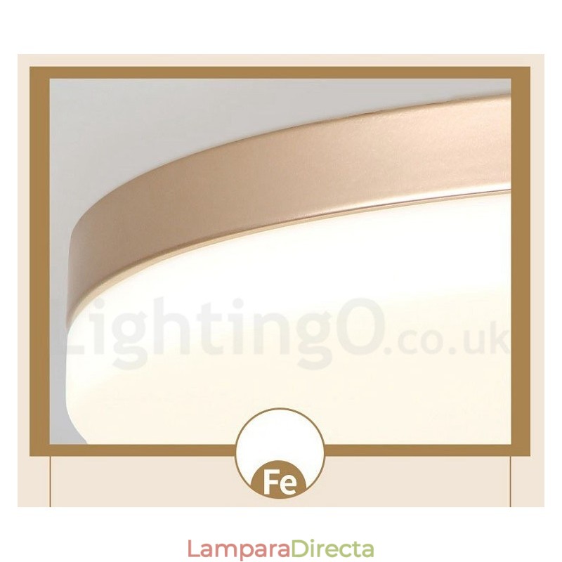 Lámpara de techo empotrada de estilo nórdico contemporáneo, moderna, regulable y redonda, ultrafina, con pantalla acrílica. También se puede usar como aplique de pared.