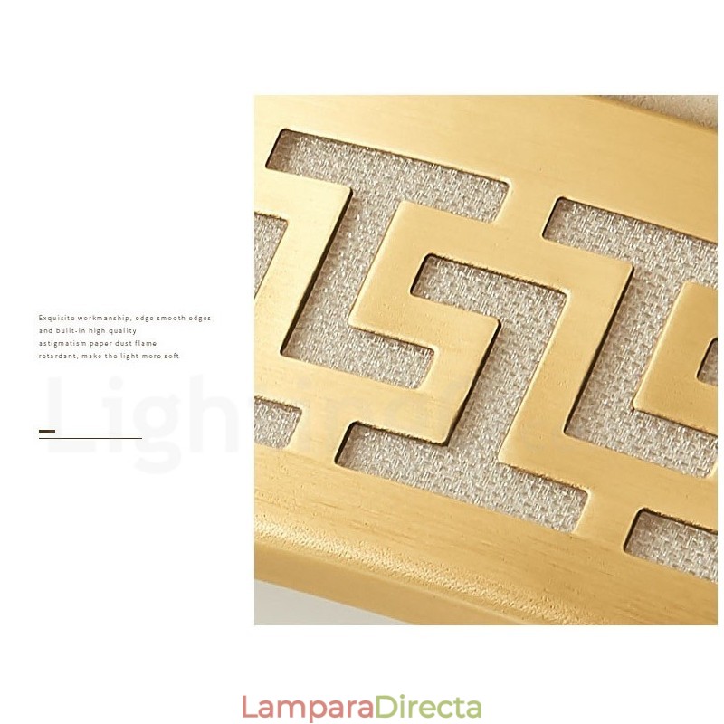 Lámpara de techo empotrada redonda de latón puro, moderna, contemporánea, estilo nórdico, con pantalla acrílica