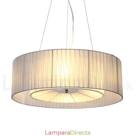 Lámpara colgante moderna Drum de 4 luces con pantalla de tela Lámpara colgante moderna Drum de 4 luces con pantalla de tela