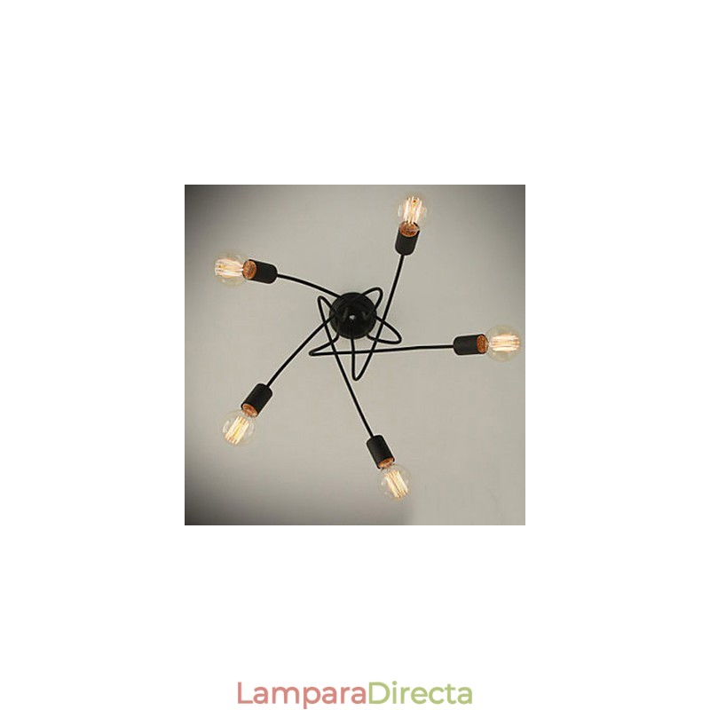 Lámpara de araña de metal con pintura contemporánea moderna