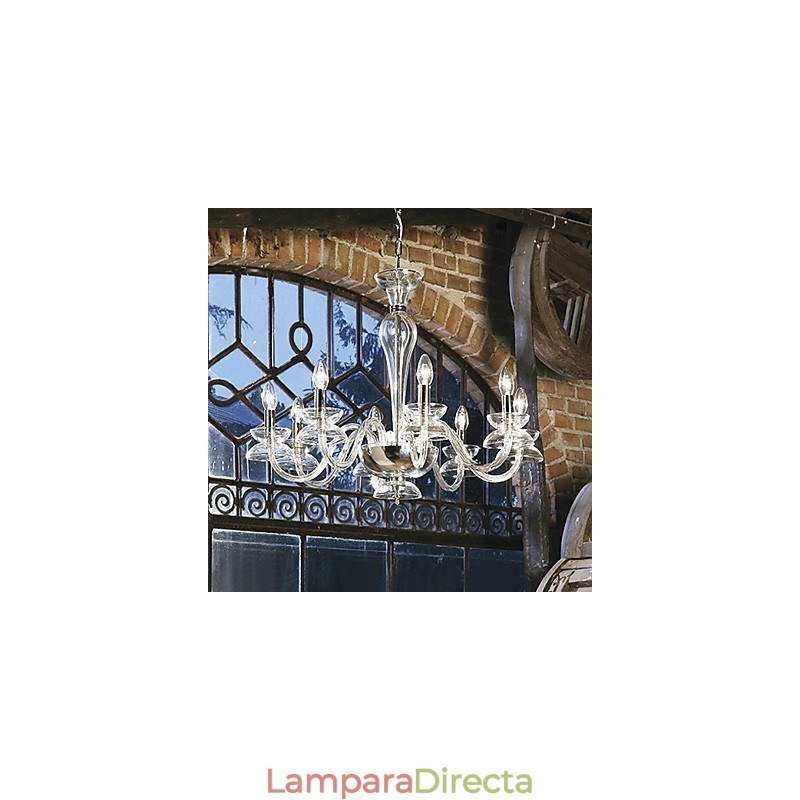 Lámpara de araña de cristal clásica tradicional