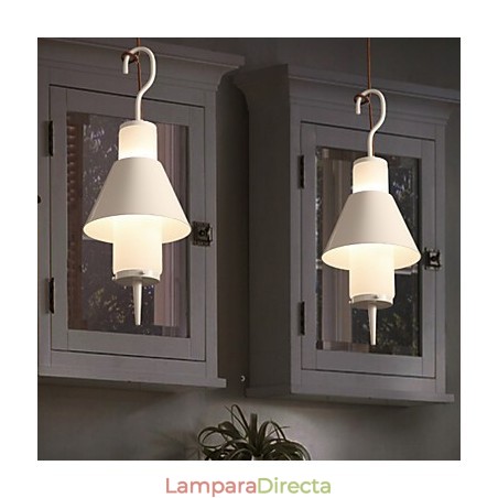 Lámpara colgante de metal moderna y contemporánea de 2 luces estilo mini Lámpara colgante de metal moderna y contemporánea de 2 luces estilo mini