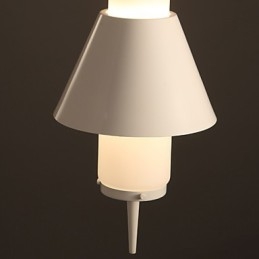 Lámpara colgante de metal moderna y contemporánea de 2 luces estilo mini