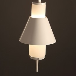 Lámpara colgante de metal moderna y contemporánea de 2 luces estilo mini