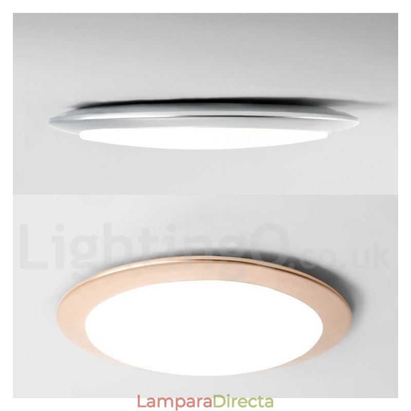 Lámpara de techo empotrada de estilo nórdico contemporáneo, moderna, regulable, superfina y de 4 cm de grosor, con pantalla acrílica y control remoto. También se puede usar como luz de pared.