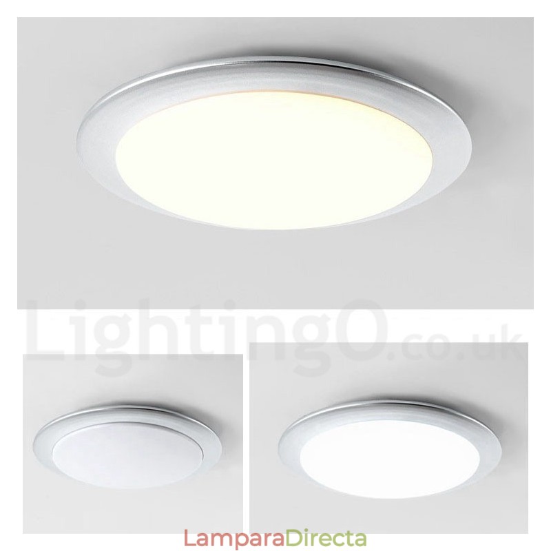 Lámpara de techo empotrada de estilo nórdico contemporáneo, moderna, regulable, superfina y de 4 cm de grosor, con pantalla acrílica y control remoto. También se puede usar como luz de pared.