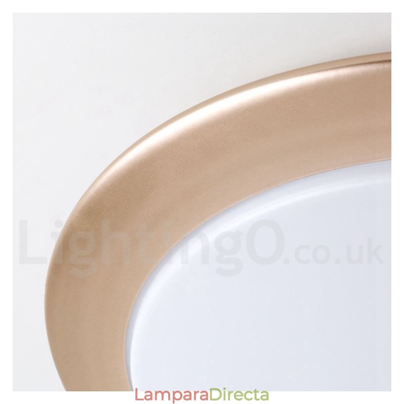 Lámpara de techo empotrada de estilo nórdico contemporáneo, moderna, regulable, superfina y de 4 cm de grosor, con pantalla acrílica y control remoto. También se puede usar como luz de pared.