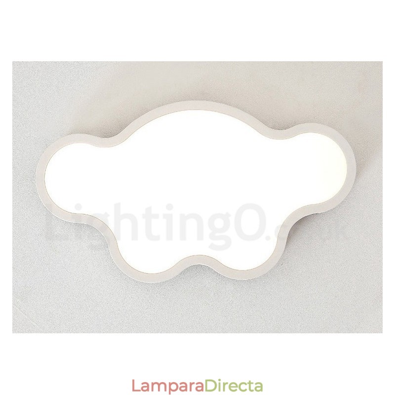 Lámpara de techo infantil empotrada de madera y acero retro