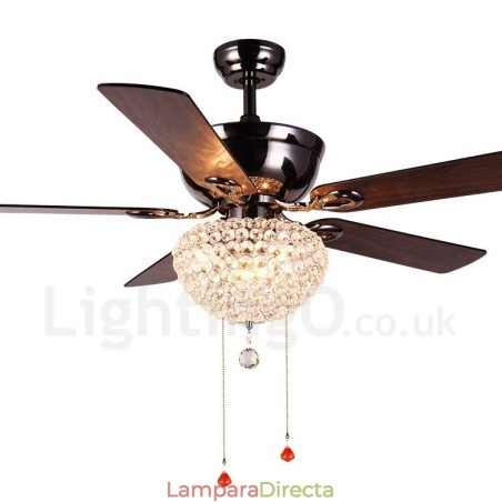 Ventilador de techo estilo americano de madera, retro, con control remoto, pantalla de cristal, motor silencioso de cobre puro, 132 cm (52") Ventilador de techo estilo americano de madera, retro, con control remoto, pantalla de cristal, motor silencioso de cobre puro, 132 cm (52")