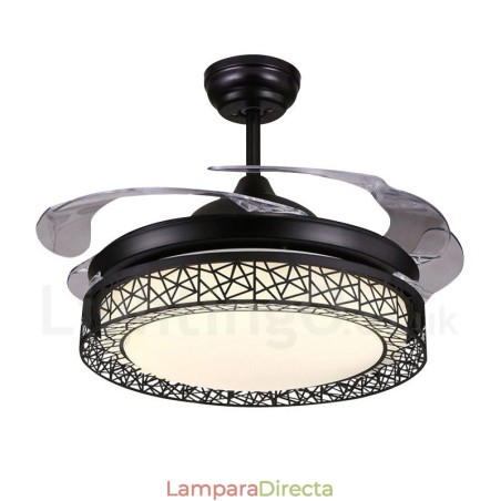 Ventilador de techo hueco, moderno y contemporáneo, con control remoto, pantalla acrílica, motor silencioso de cobre puro, 108 cm (42") x 91 cm (36") Ventilador de techo hueco, moderno y contemporáneo, con control remoto, pantalla acrílica, motor silencioso de cobre puro, 108 cm (42") x 91 cm (36")