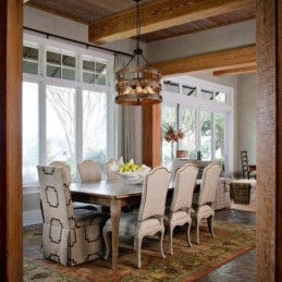 Lámpara colgante de madera vintage con 5 luces, estilo industrial, estilo loft, de madera, con forma de tambor.