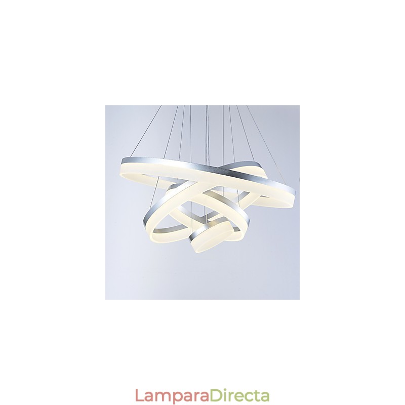 Lámpara colgante de anillo de araña de acrílico, accesorios de iluminación con