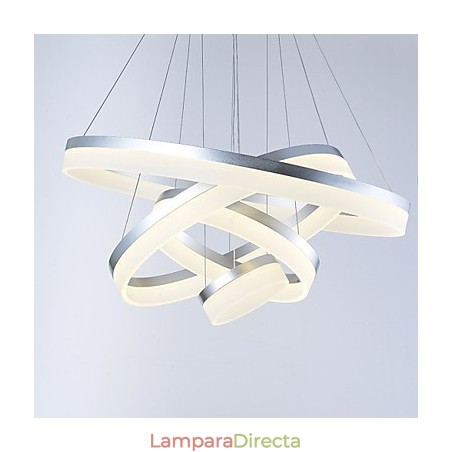 Lámpara colgante de anillo de araña de acrílico, accesorios de iluminación con