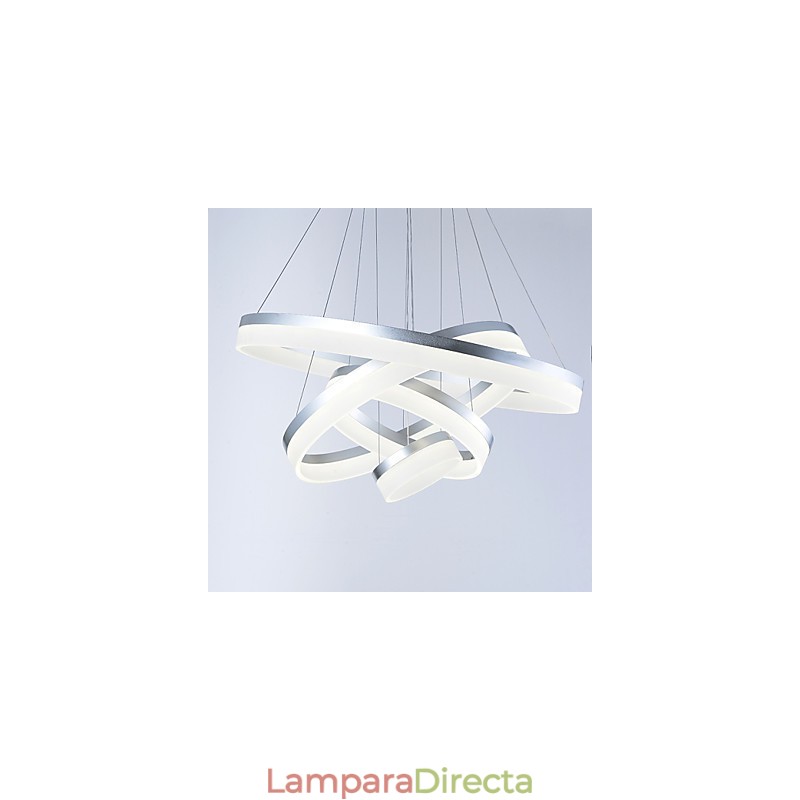 Lámpara colgante de anillo de araña de acrílico, accesorios de iluminación con