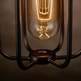 Lámpara colgante estilo mini rústico estilo cabaña retro de metal con 3 luces