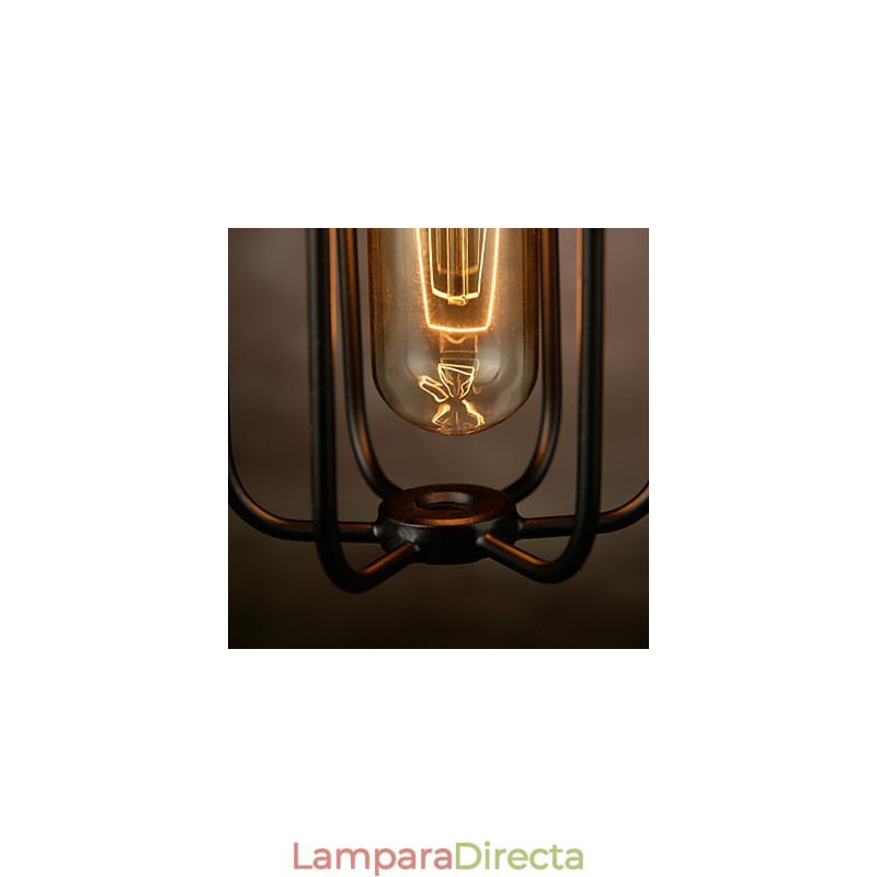 Lámpara colgante estilo mini rústico estilo cabaña retro de metal con 3 luces