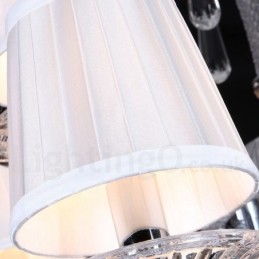 Candelabro de cristal transparente
