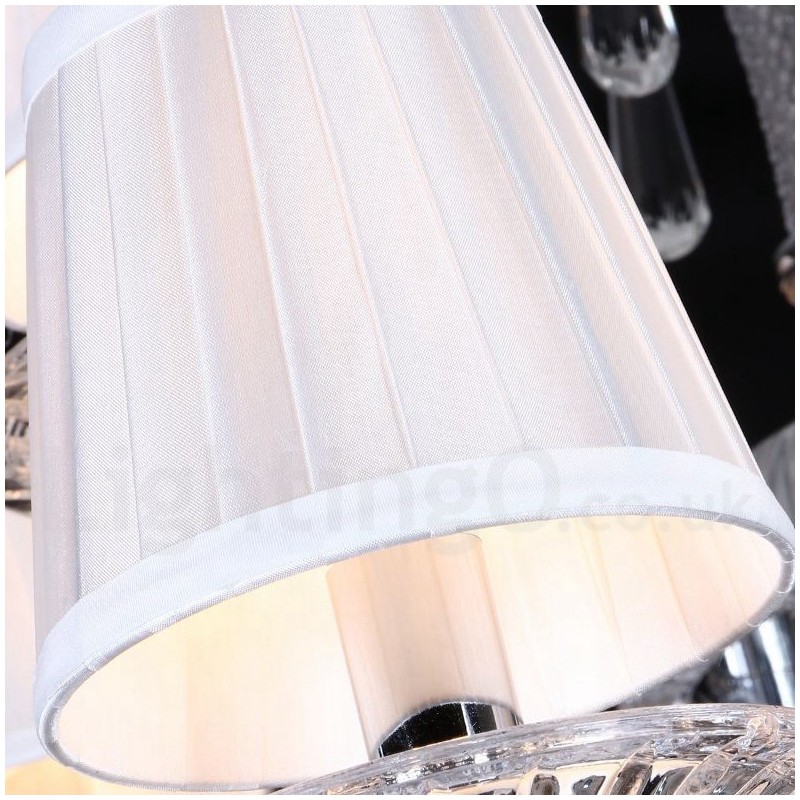 Candelabro de cristal transparente