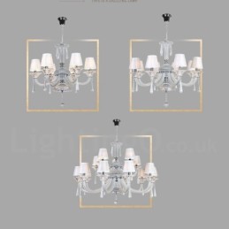 Candelabro de cristal transparente