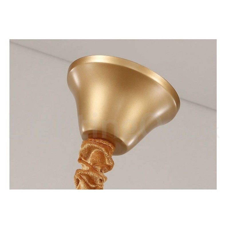 Lámparas colgantes de cristal K9 redondas de lujo posmodernas para sala de exposiciones