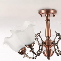 Lámpara empotrada moderna, contemporánea, tradicional, clásica, retro, de metal galvanizado
