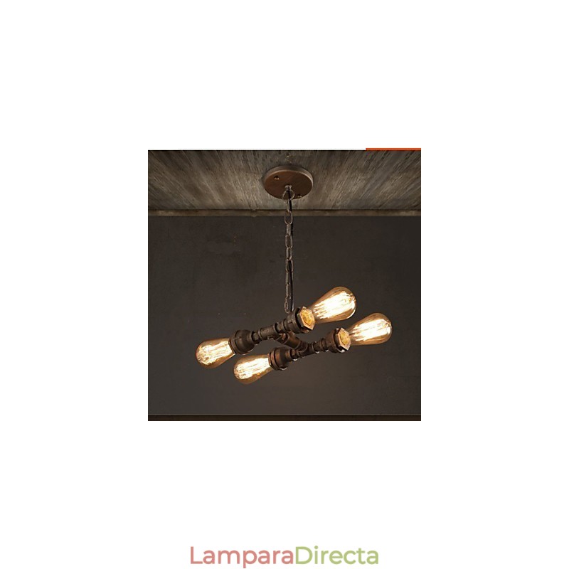 Pipa de agua industrial americana de 4 luces estilo retro viento