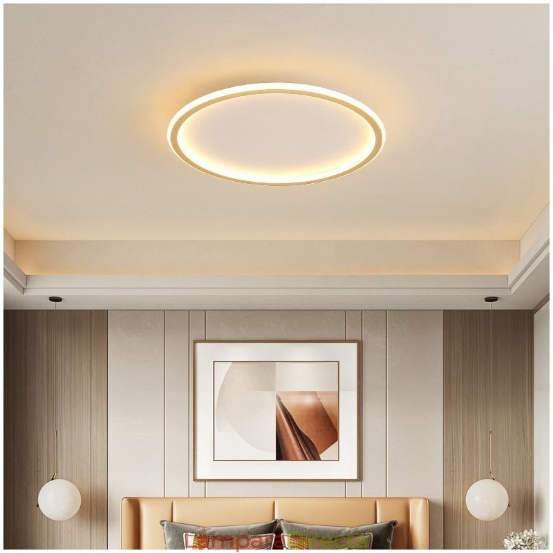 Lámparas de techo empotradas de estilo nórdico contemporáneo, ultrafinas y regulables, con control remoto. También se pueden usar como aplique de pared.