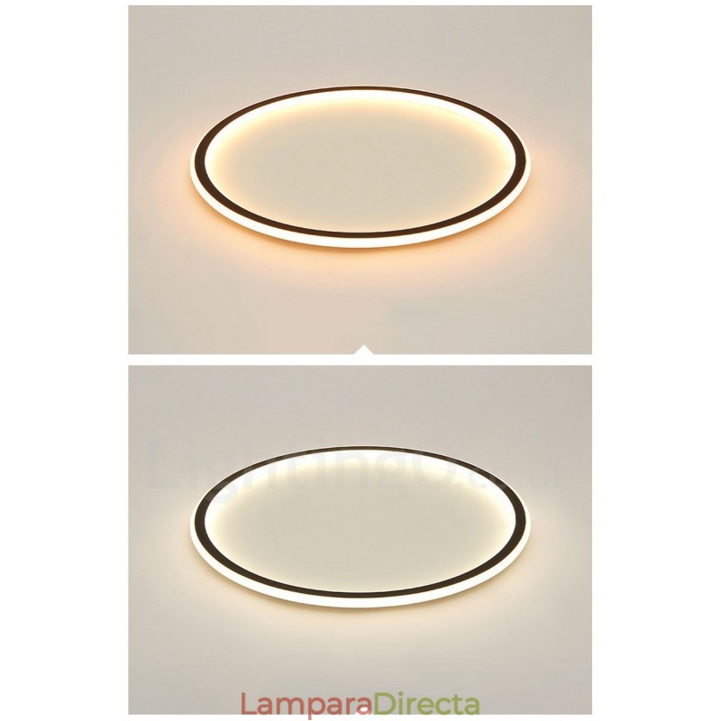 Lámparas de techo empotradas de estilo nórdico contemporáneo, ultrafinas y regulables, con control remoto. También se pueden usar como aplique de pared.