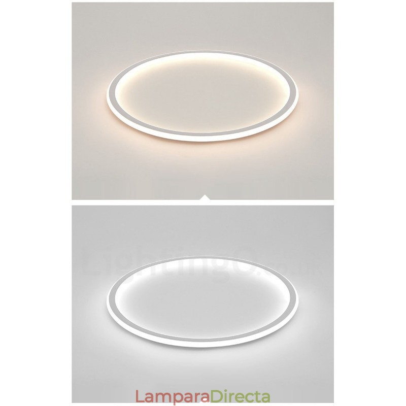 Lámparas de techo empotradas de estilo nórdico contemporáneo, ultrafinas y regulables, con control remoto. También se pueden usar como aplique de pared.