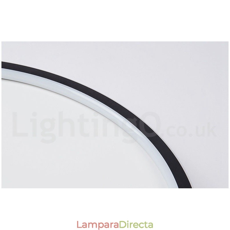 Lámparas de techo empotradas de estilo nórdico contemporáneo, ultrafinas y regulables, con control remoto. También se pueden usar como aplique de pared.