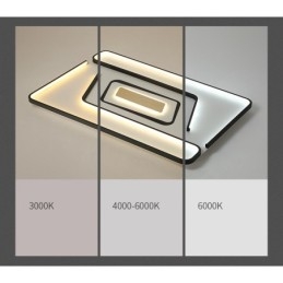 Lámpara empotrada rectangular moderna y contemporánea