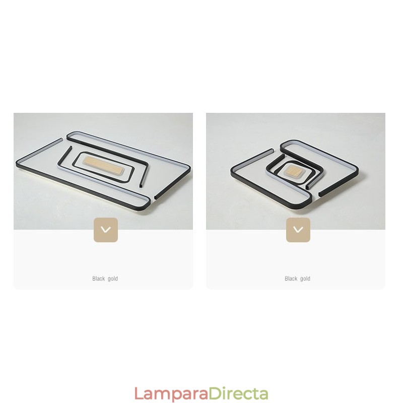 Lámpara empotrada rectangular moderna y contemporánea